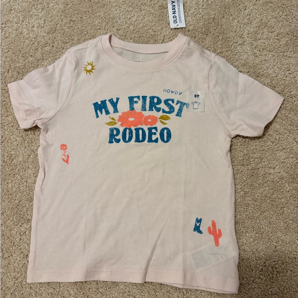 Old Navy My First Rodeo T-Shirt Size 5T NWT